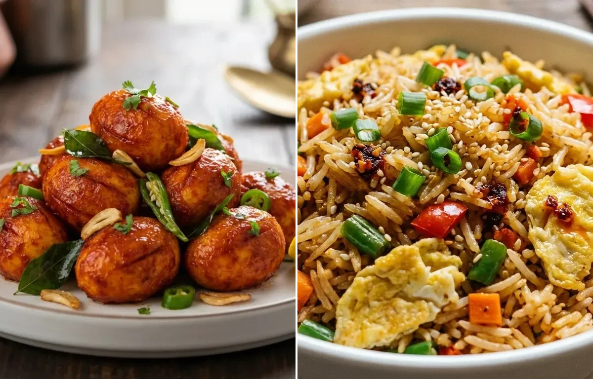 Egg 65 with Egg Fried Rice