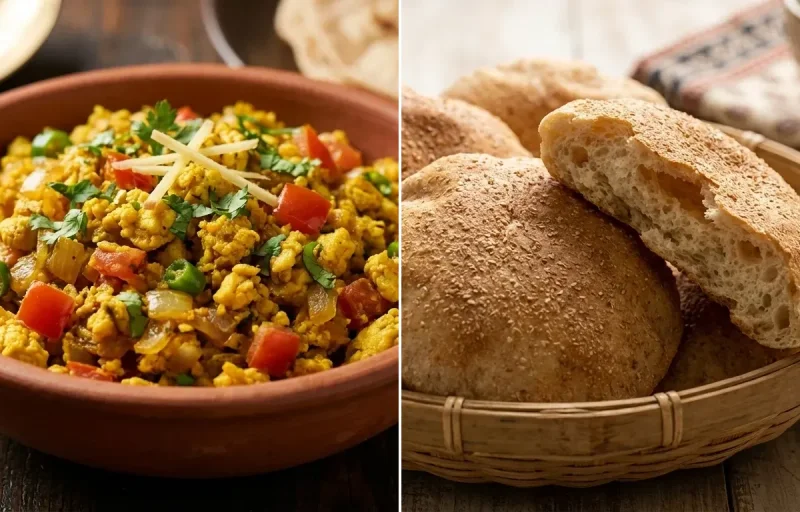 Egg Bhurji with Goan Poee Bread