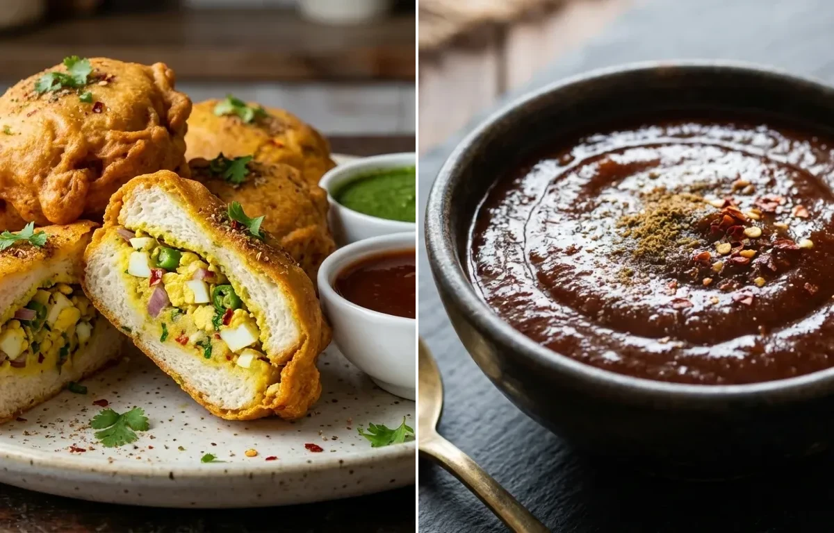 Egg Bread Pakora with Tamarind Chutney