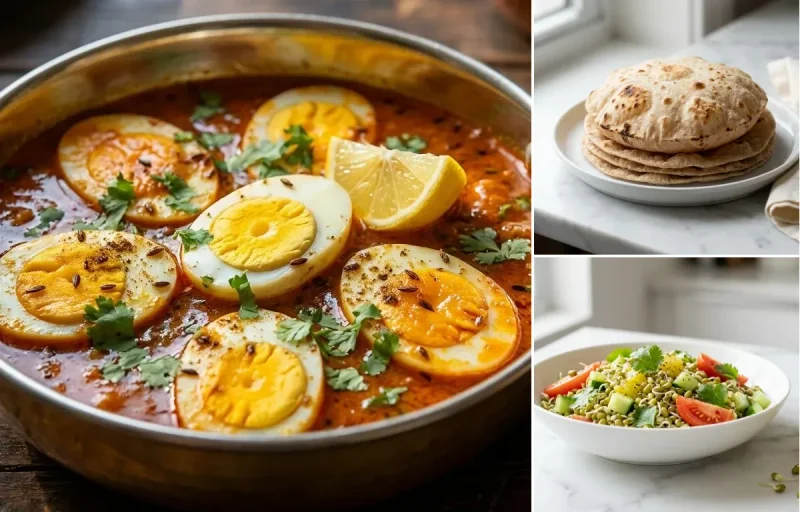 Egg Curry + 2 Phulka