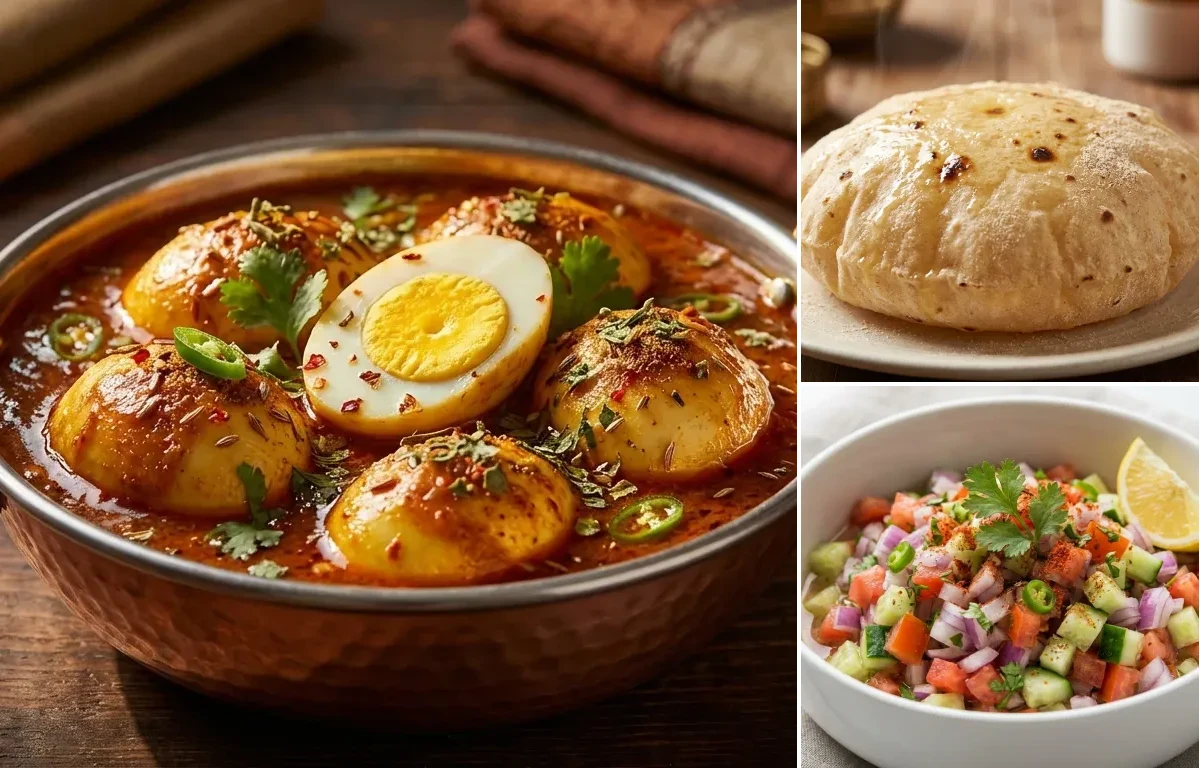 Egg Curry with Phulka