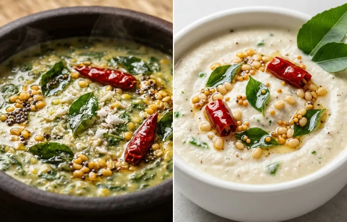 Egg Dosa Roll with Keerai Kootu and Coconut Chutney