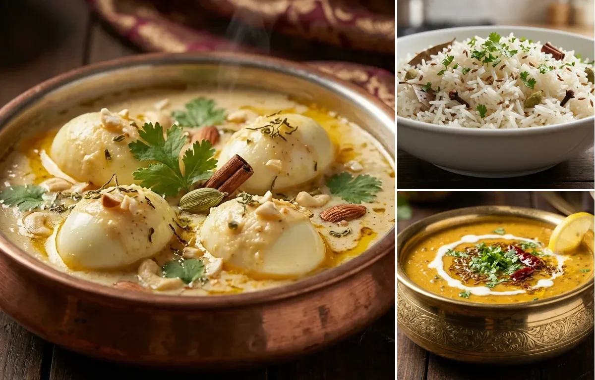 Egg Korma with Dal Sultani