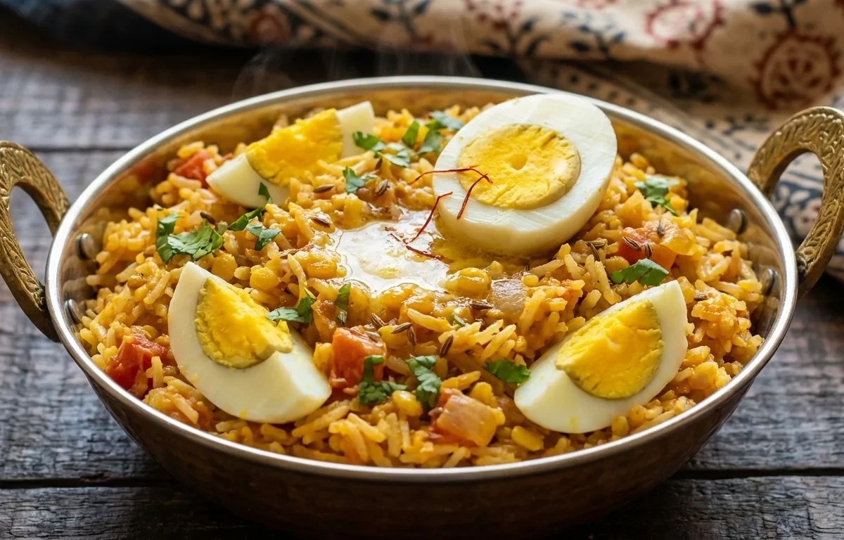 Egg Masala Khichdi