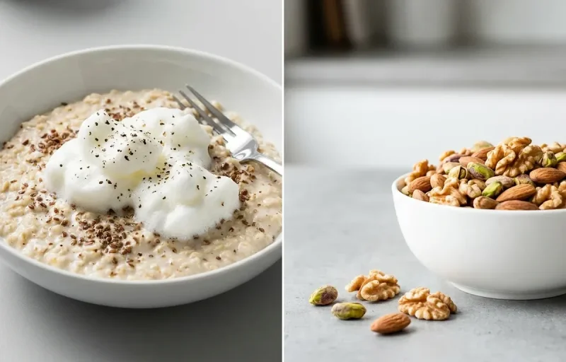 Egg White Oats + Nuts