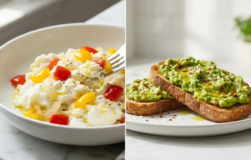 Egg White Scramble with Vegetables