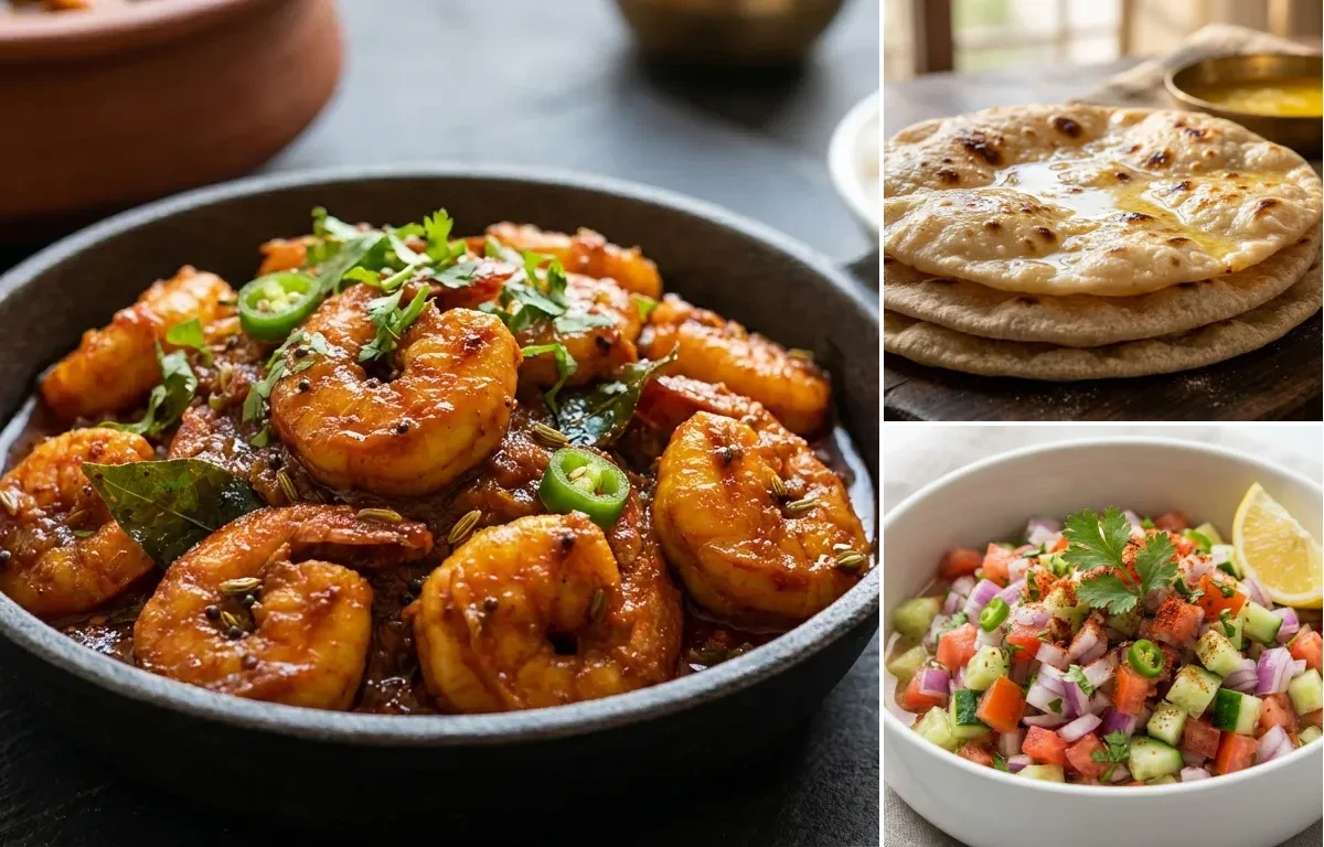 Eral Thokku with Chapati
