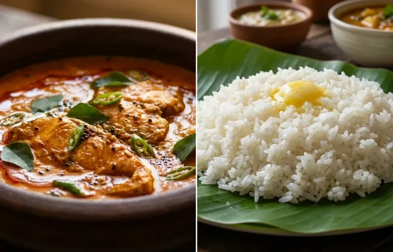 Fish Curry + Steamed Rice (small)