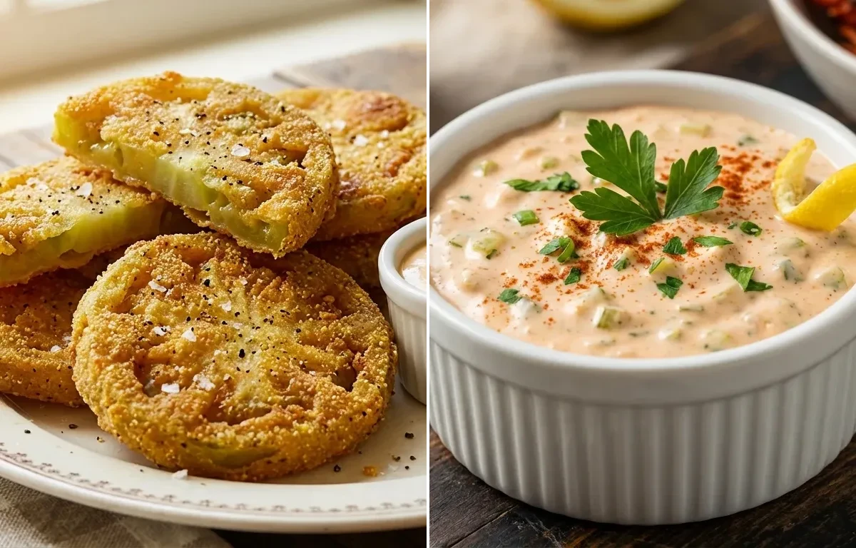Fried Green Tomatoes with Remoulade Sauce