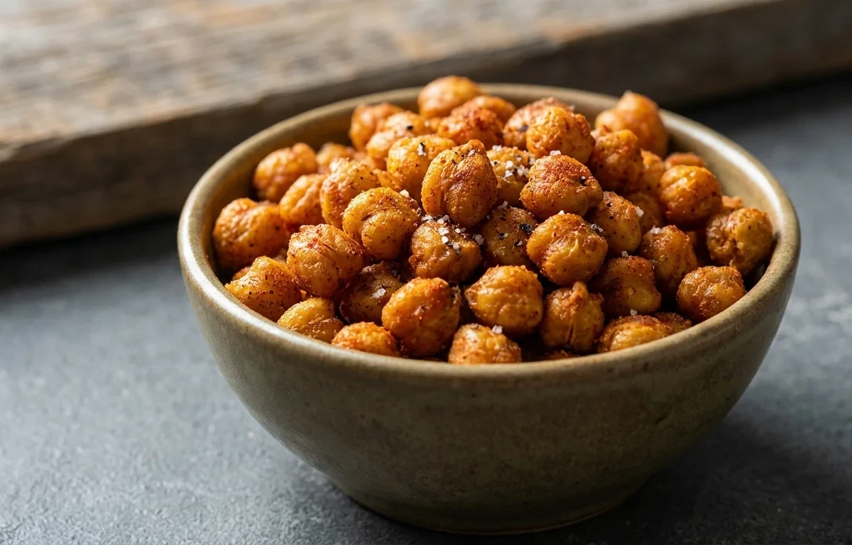 Roasted Chickpeas with Roasted Almonds