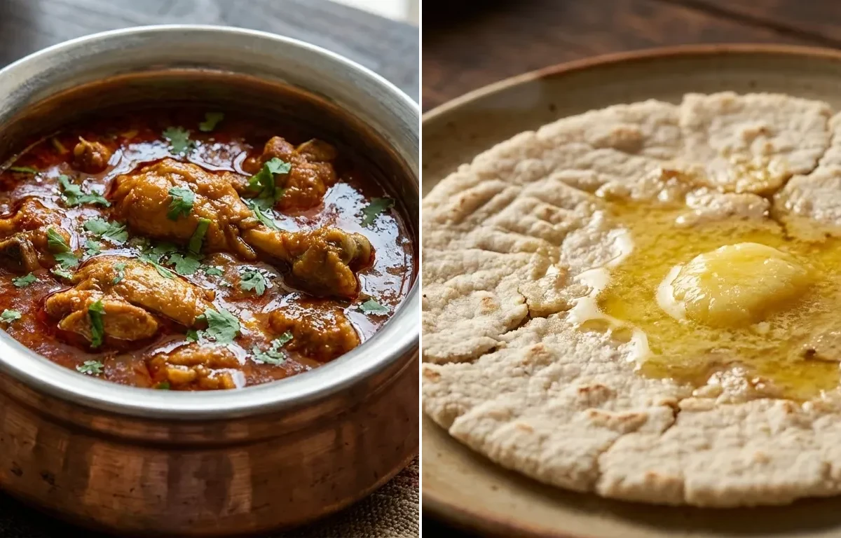 Gavti Kombdi Rassa with Jowar Bhakri