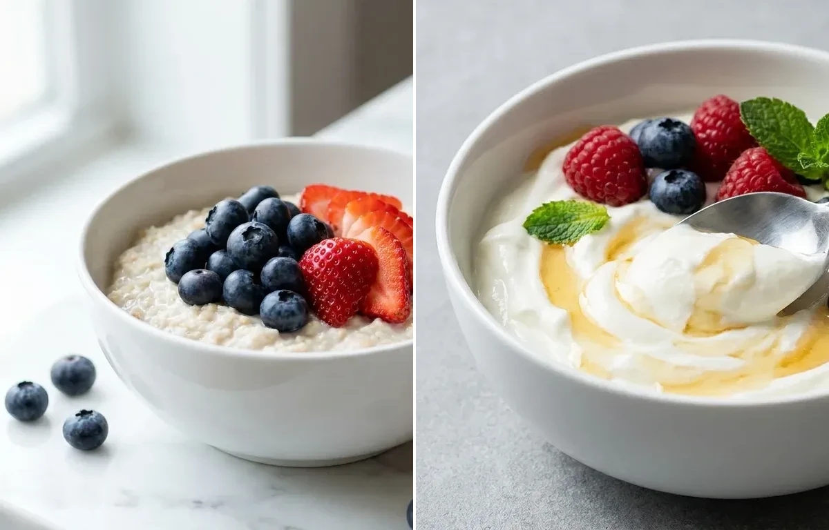 gf Oatmeal with Berries Walnuts and Chia