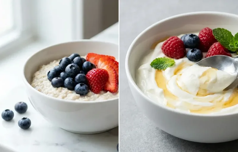gf Oatmeal with Berries Walnuts and Chia