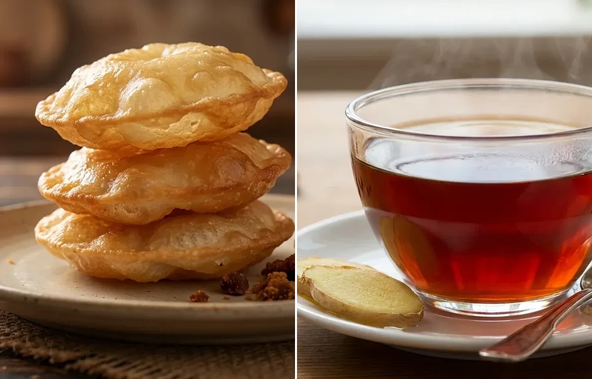 Ghila Pitha with Assamese Black Tea