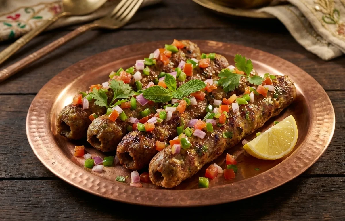 Ghilaafi Seekh Kebab