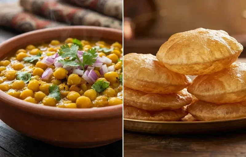 Ghugni with Puri