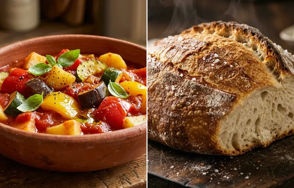 Giambotta with No-Knead Crusty Bread