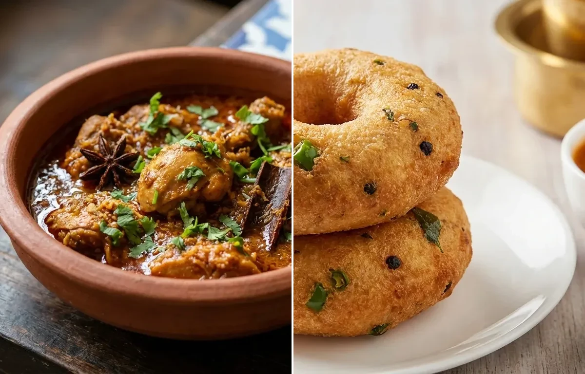 Goan Chicken Sagoti with Medu Vada