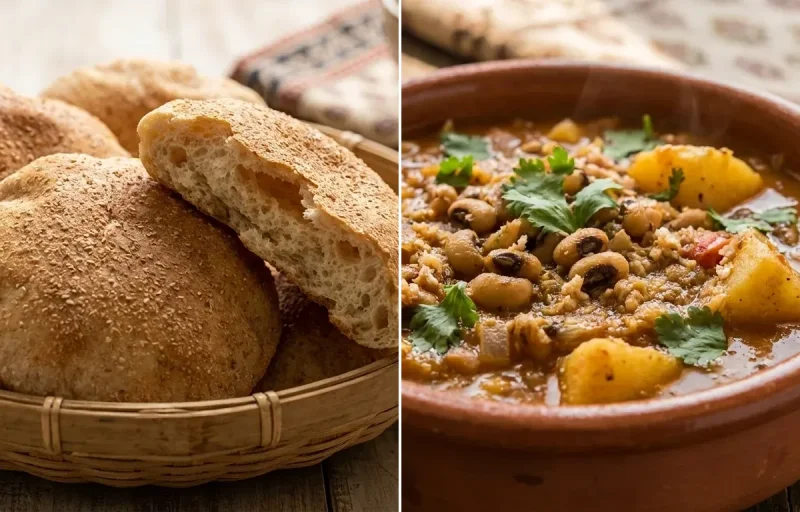 Goan Poee Bread with Alsande Tonak