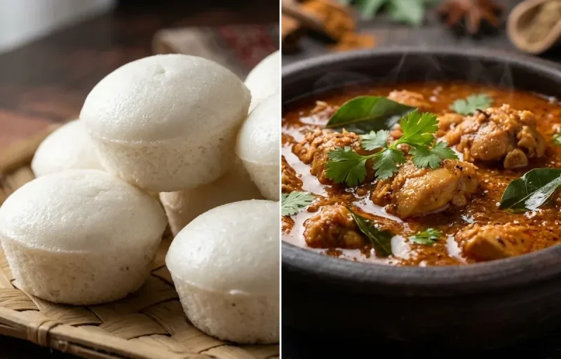 Goan Sannas with Kori Gassi