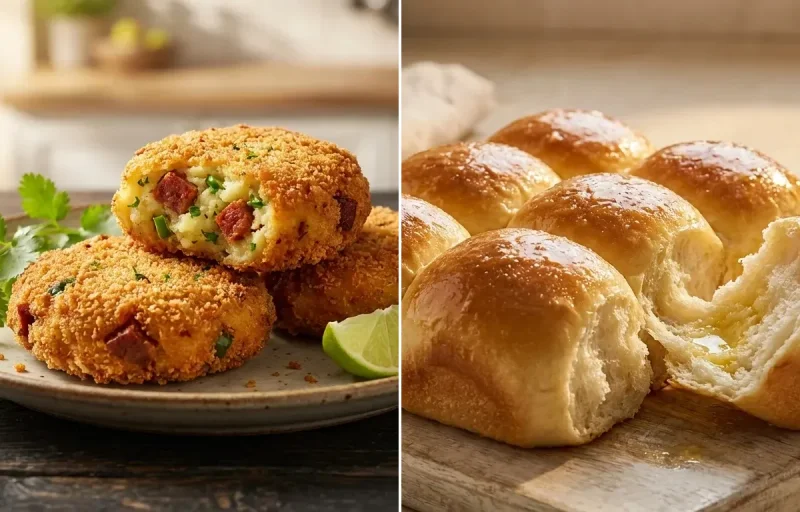 Goan Sausage and Potato Chops with Ladi Pav