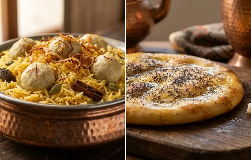 Goshtaba Pulao with Kashmiri Czot