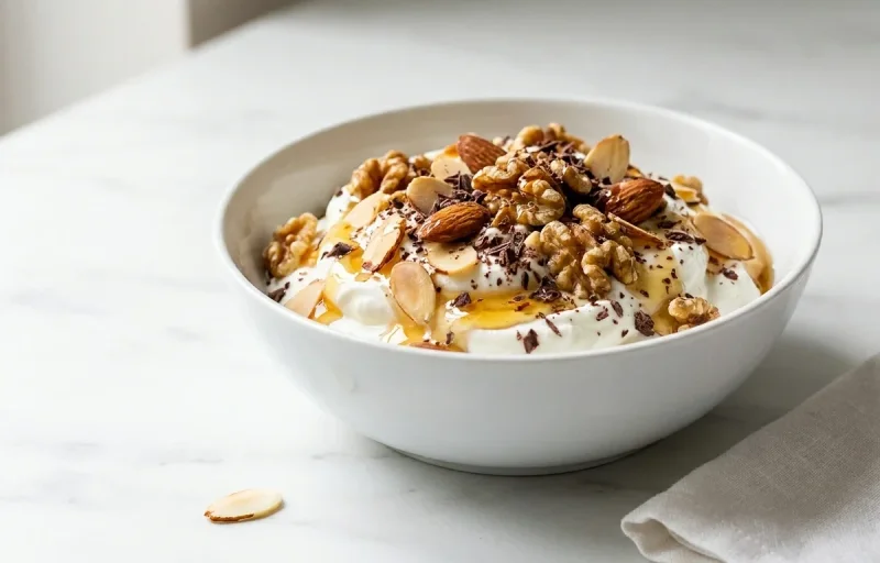Greek Yogurt Bowl with Granola and Pear
