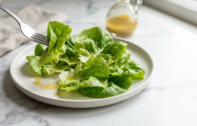 Greek Yogurt Chicken Salad with Butter Lettuce Leaves