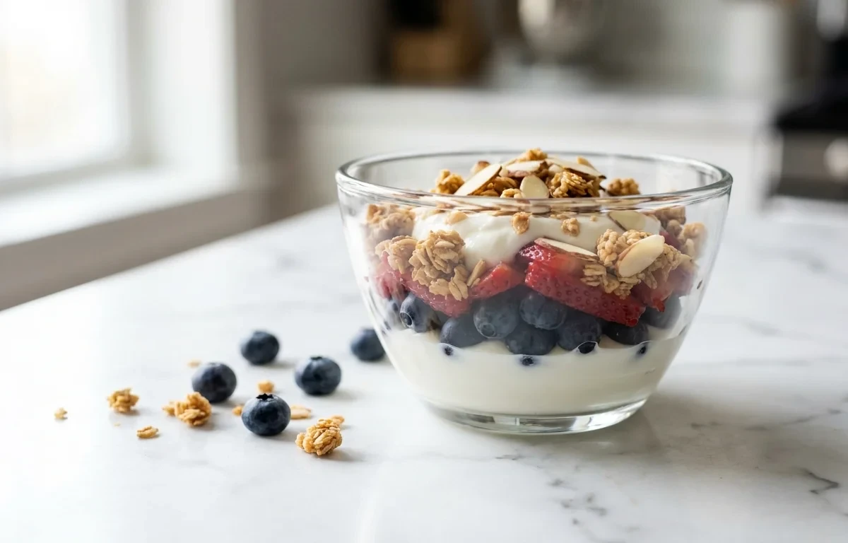 Greek Yogurt with Berries and Granola NAFLD Fatty Liver