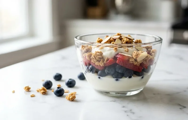 Greek Yogurt with Berries and Granola NAFLD Fatty Liver