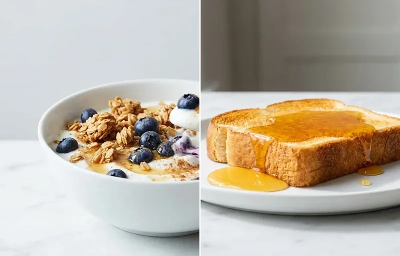 Greek Yogurt with Blueberries and Granola