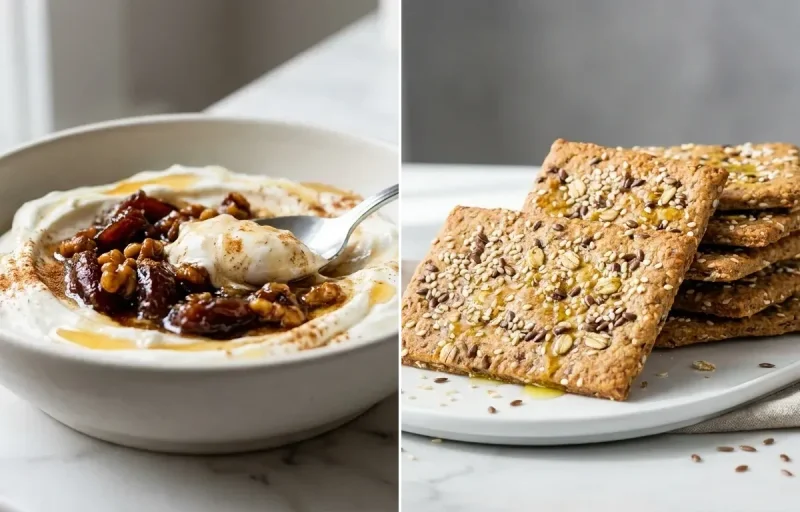 Greek Yogurt with Date Walnut Compote