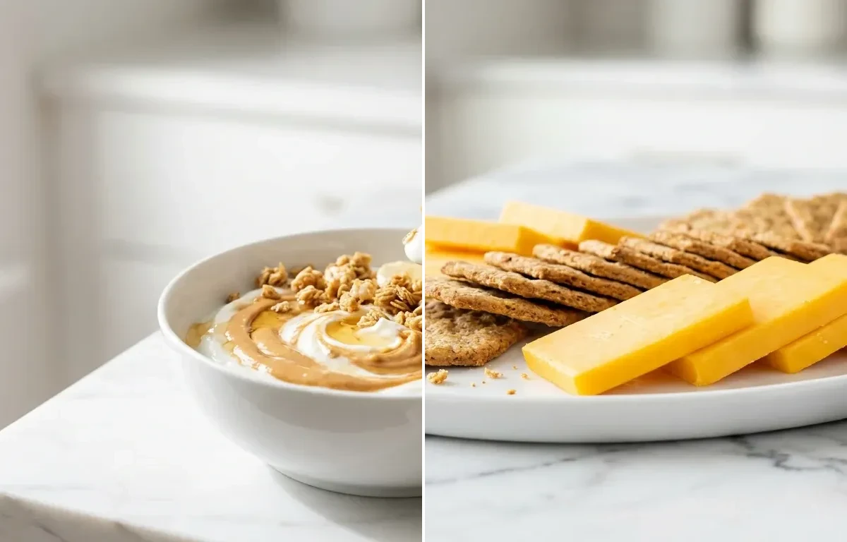 Greek Yogurt with Granola PB and Banana
