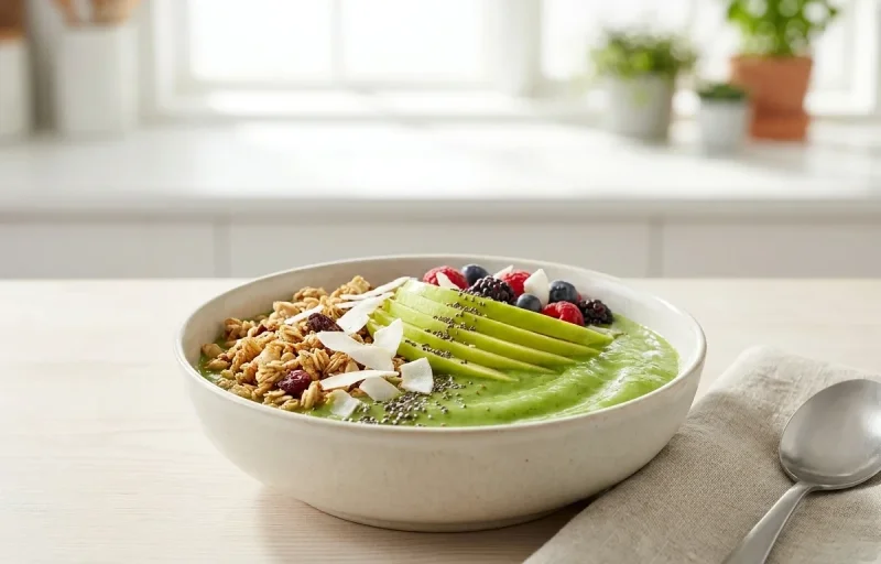Green Mango Smoothie Bowl