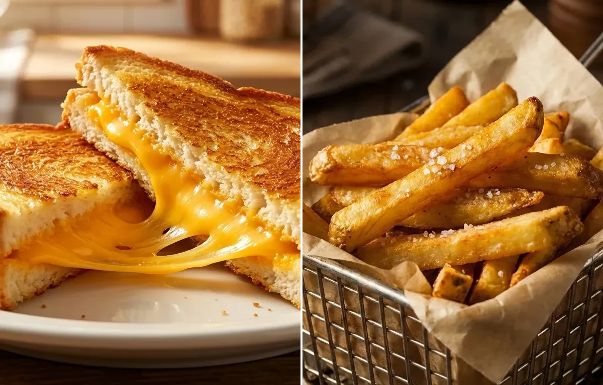 Grilled Cheese with French Fries