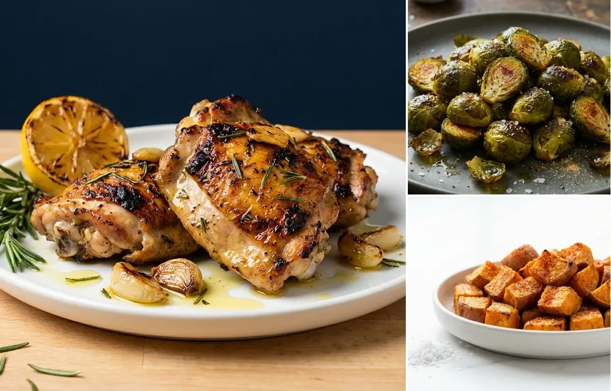 Grilled Chicken Thighs with Rosemary and Garlic