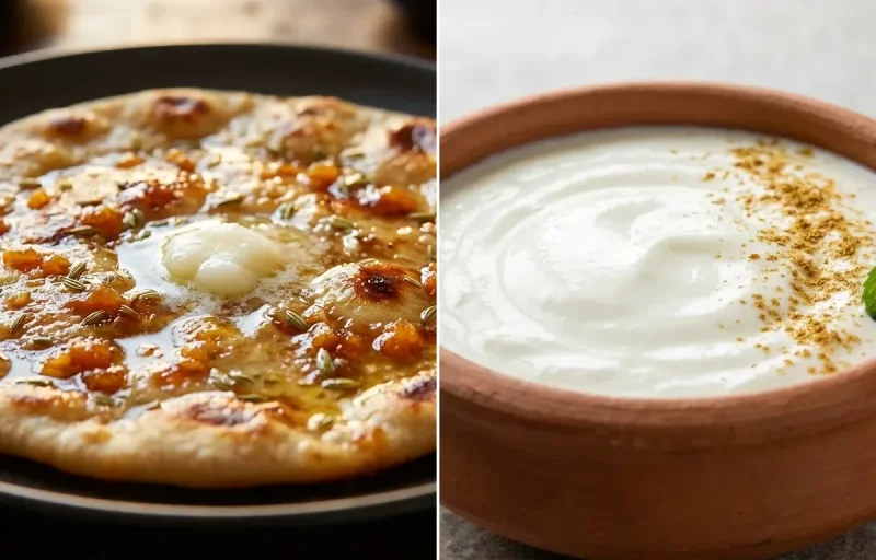 Gud Roti with Dahi