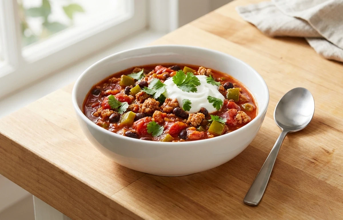 High-Protein Turkey and Bean Chili