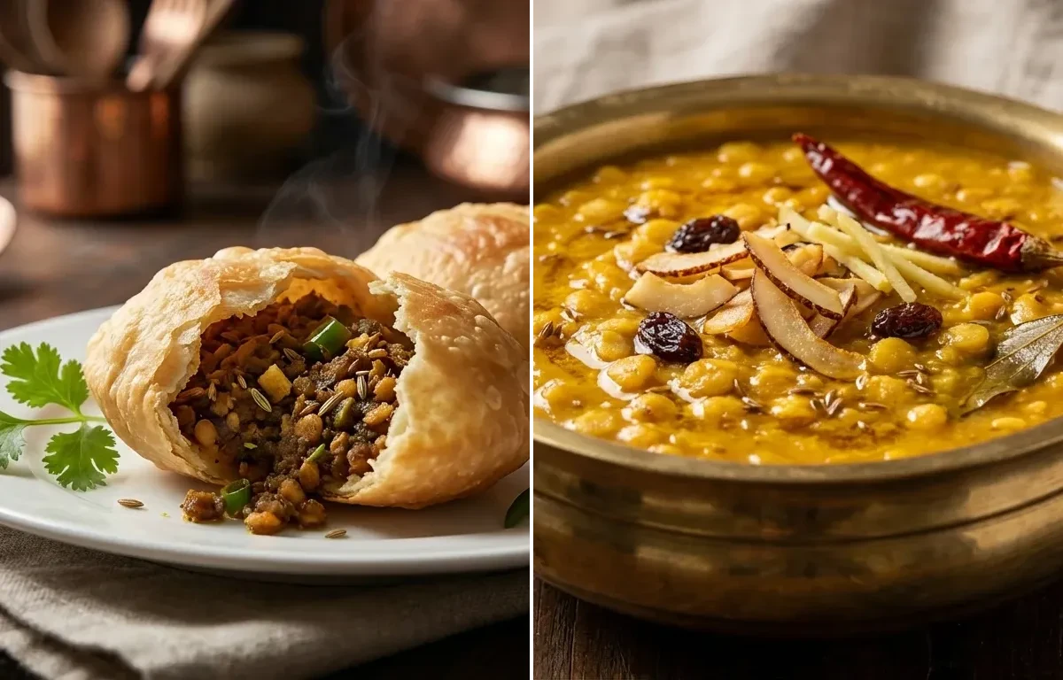Hing er Kochuri with Cholar Dal