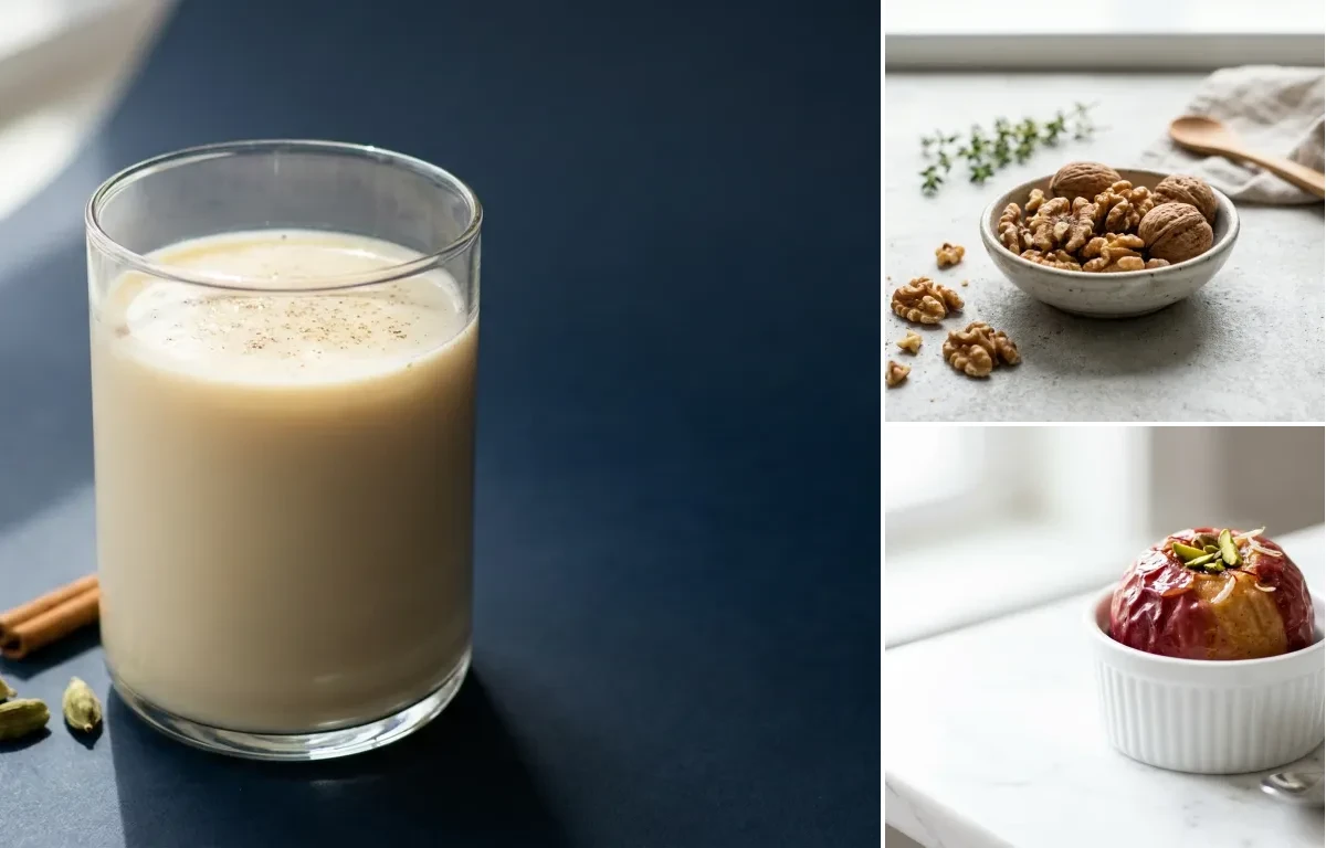 Soy Milk with Walnuts Small Portion with Apple