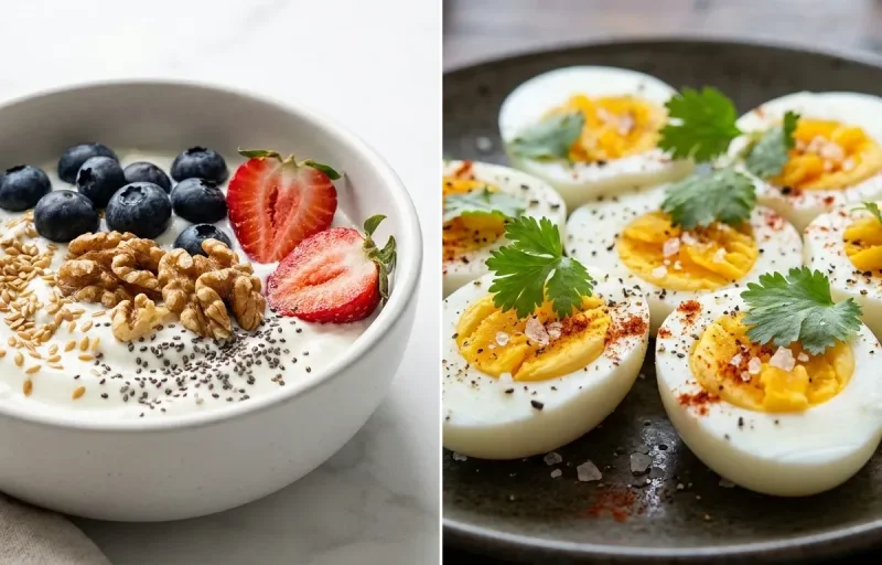 Hung Curd Bowl with Boiled Egg