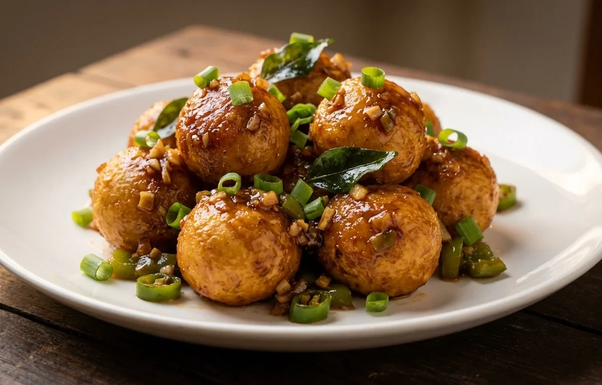Hyderabadi Egg Manchurian Dry