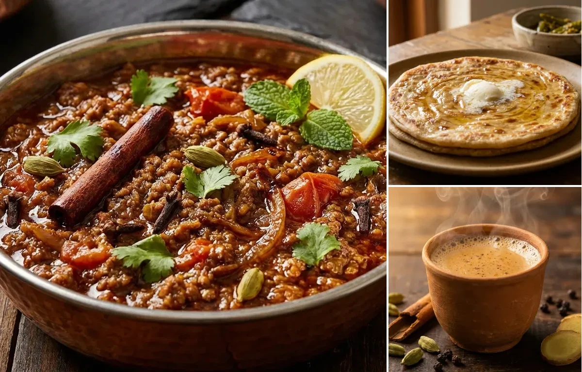 Hyderabadi Keema with Paratha
