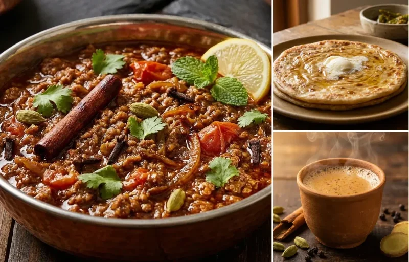 Hyderabadi Keema with Paratha