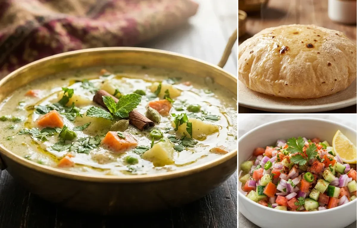 Hyderabadi Veg Korma with Phulka