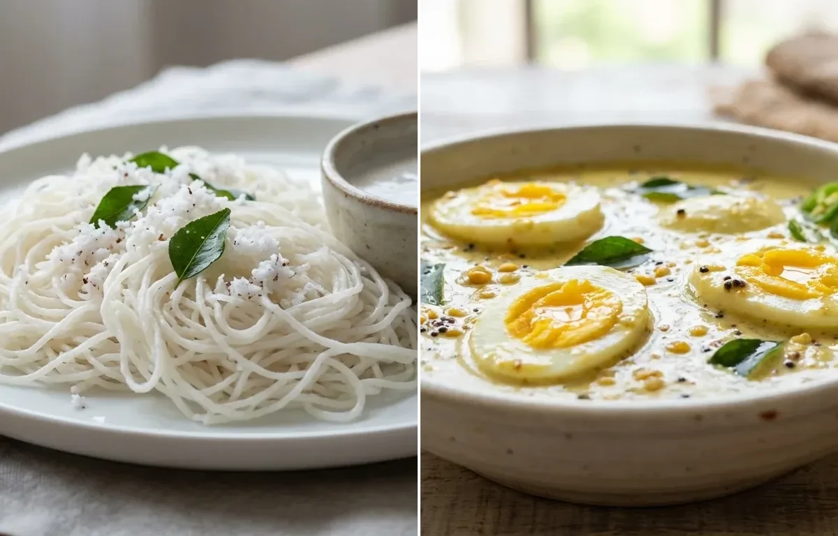 Idiyappam with Egg Sodhi