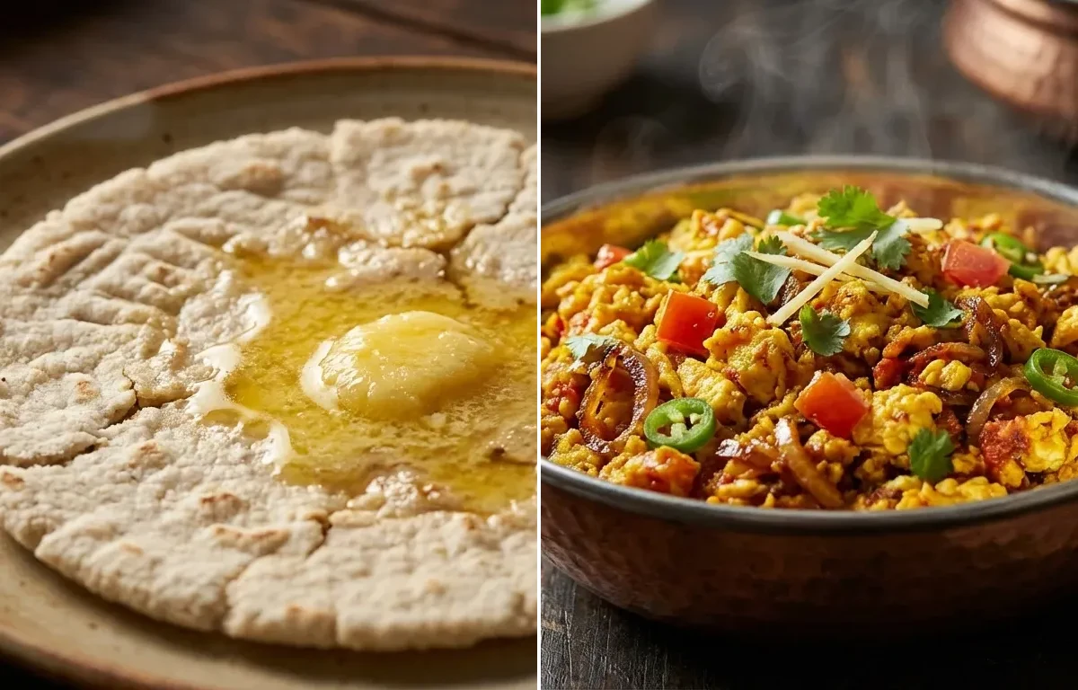 Jowar Bhakri with Anda Bhurji