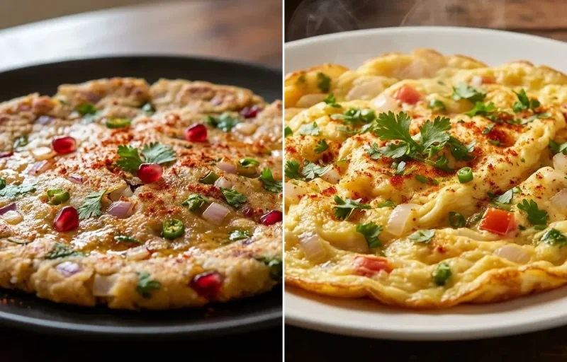 Juar Jo Dodo with Masala Omelette