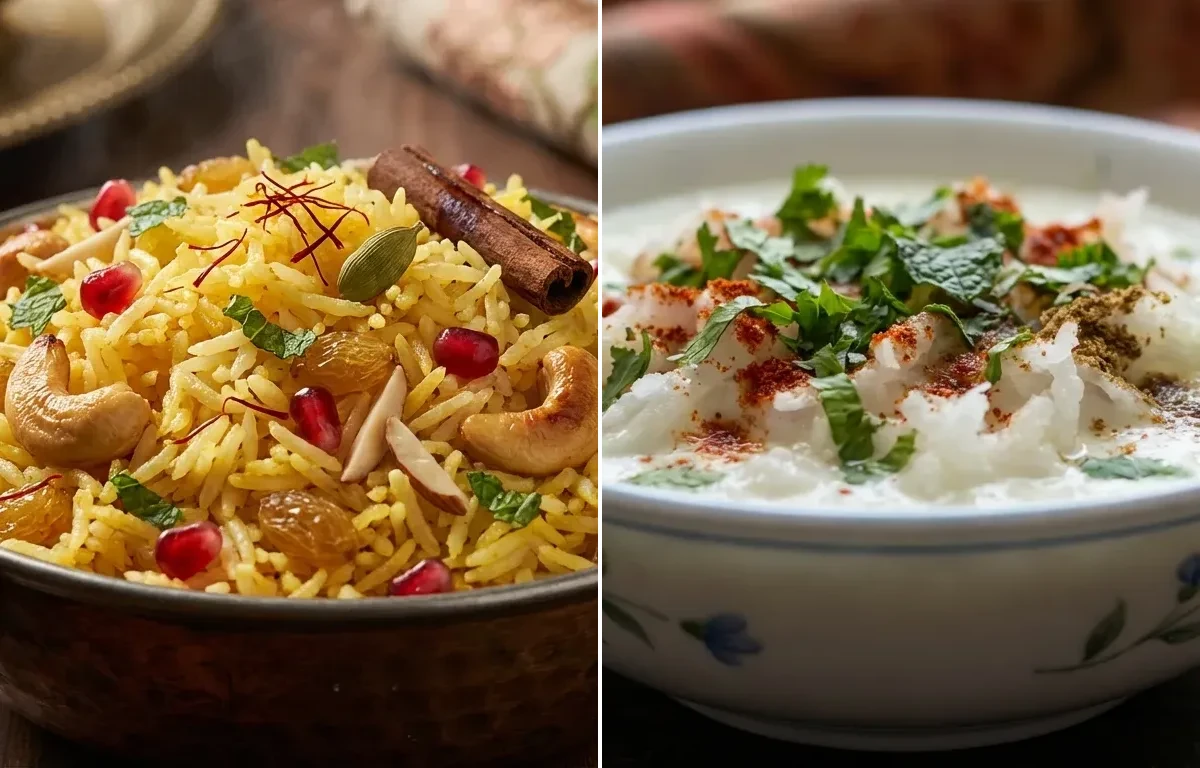 Kashmiri Pulao with Mujh Chetin