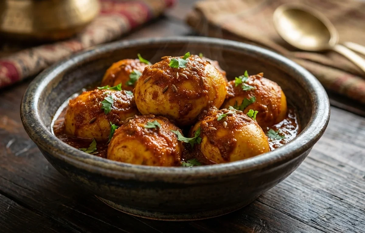 Kashmiri Spiced Boiled Eggs